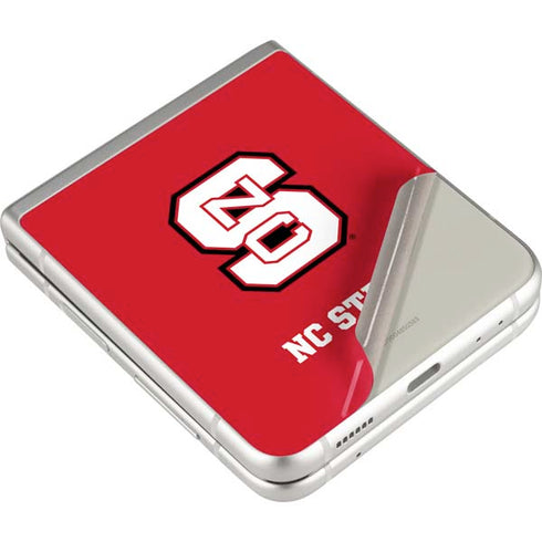 North Carolina State University Logo Red Galaxy Z Flip4 5G Skin